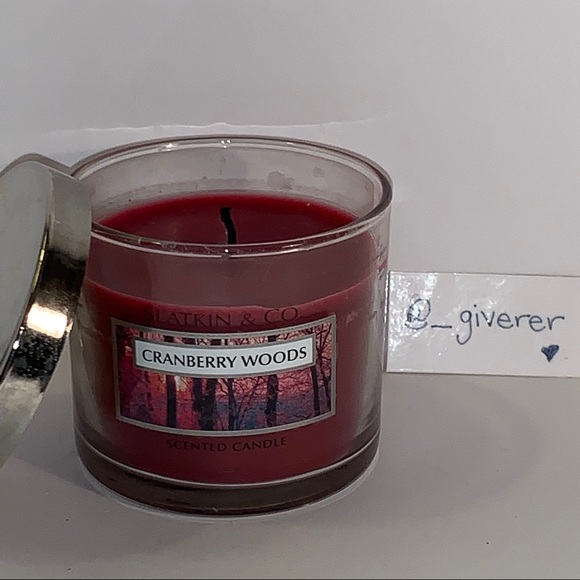 RARE 25-40 Hrs Cranberry Woods Candle 🕯Single Wick Bath & Body Works - Picture 3 of 11